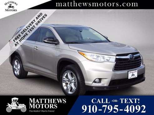 2016 Toyota Highlander Limited 2WD w/ Nav Sunroof - cars & trucks -... for sale in Wilmington, NC
