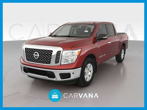 2018 Nissan Titan Crew Cab SV Pickup 4D 5 1/2 ft pickup Red for sale in Long Beach, CA