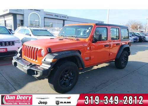 2018 Jeep Wrangler 4WD 4D Sport Utility / SUV Unlimited Sport - cars... for sale in Waterloo, IA