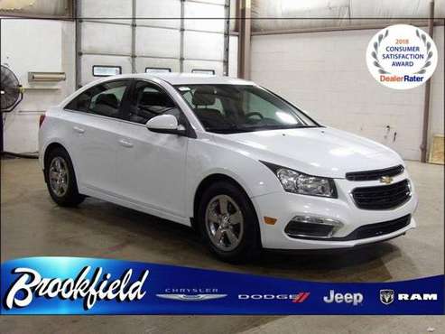 2016 Chevy Chevrolet Cruze Limited 1LT sedan White Monthly Payment for sale in Benton Harbor, MI