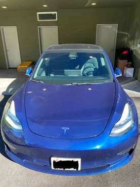 2018 Blue Tesla Model 3 Long Range RWD with Extras - cars & trucks -... for sale in Lynnwood, WA