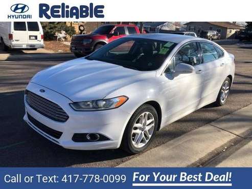 2014 Ford Fusion SE sedan Oxford White - - by dealer for sale in Springfield, MO
