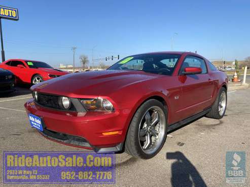 2010 Ford Mustang GT 2dr H.O. 4.6 V8 5 speed LEATHER extra clean ! -... for sale in Burnsville, MN
