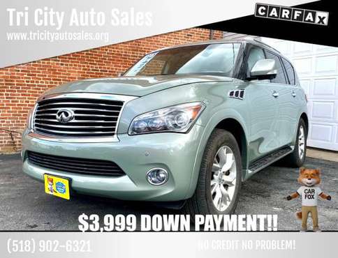 2012 Mountain Sage Infiniti QX56 4X4 4dr SUV 5 6L V8 - 8 Seater! for sale in Schenectady, NY