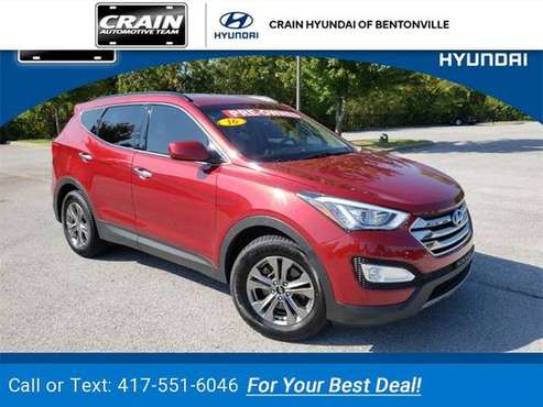 2016 Hyundai Santa Fe Sport 2.4 Base suv Serrano Red for sale in Bentonville, AR