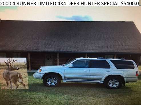 DEER HUNTER SPECIAL 4 RUNNER 4X4 2000 LIMITED - cars & trucks - by... for sale in Loxley, AL