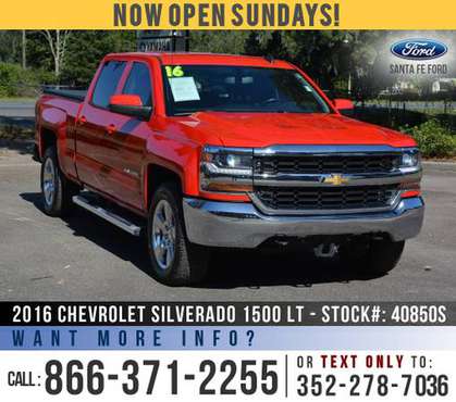 *** 2016 Chevrolet Silverado 1500 LT *** Bluetooth - Onstar -... for sale in Alachua, FL