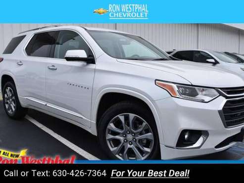 2019 Chevy *Chevrolet* *Traverse* Premier suv Iridescent Pearl Tricoat for sale in Oswego, IL