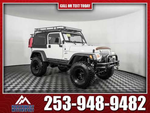 Lifted 2001 Jeep Wrangler Sport 4x4 - - by dealer for sale in PUYALLUP, WA