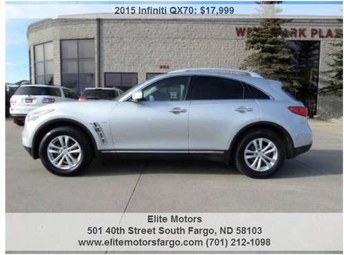 2015 Infinity QX70, Leather, Sunroof, Navigation, AWD, Loaded! -... for sale in Fargo, ND