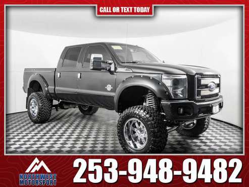 Lifted 2015 Ford F-250 Lariat Platinum 4x4 - - by for sale in PUYALLUP, WA