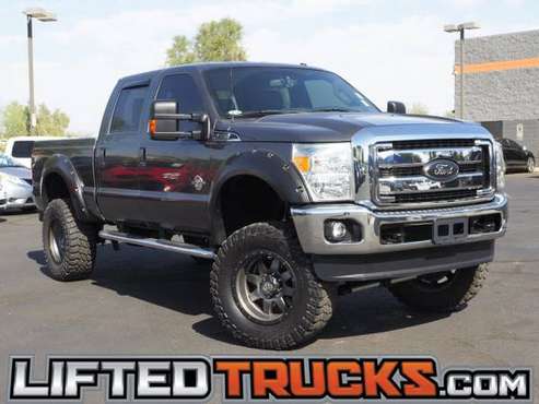 2015 Ford f-250 f250 f 250 Super Duty LARIAT CREW 156 - Lifted... for sale in Glendale, AZ