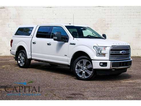 2016 Ford F-150 Limited 4x4 w/Nav, Heated & Cooled Seats, TOPPER! for sale in Eau Claire, WI