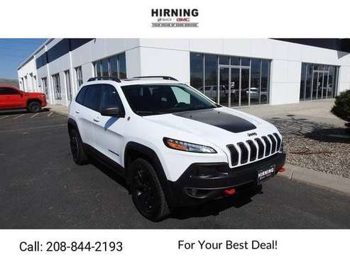2018 Jeep Cherokee Trailhawk suv Bright White Clearcoat - cars & for sale in Pocatello, ID