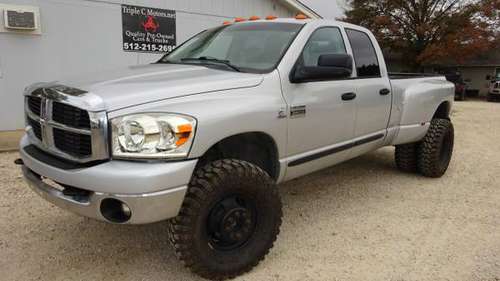 07 DODGE 3500 DUALLY diesel 4x4 - cars & trucks - by dealer -... for sale in Round Rock, TX