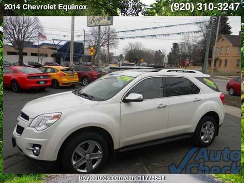 2014 Chevrolet Equinox LTZ AWD 4dr SUV with for sale in Appleton, WI