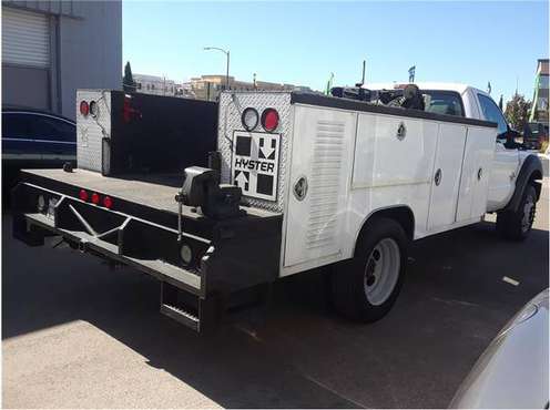 ((( 14 FORD F-450 UTILITY DUAL REAR WHEEL DIESEL TRUCK ))) for sale in Redwood City, CA