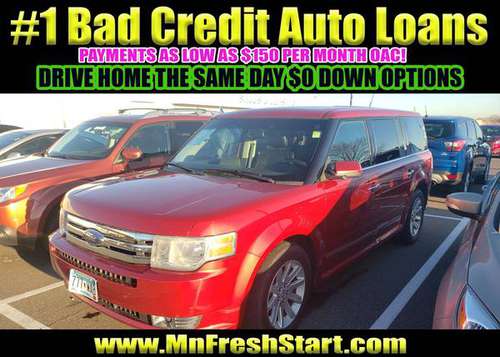 💯 2010 FORD FLEX 3RD ROW 💯 BAD CREDIT NO CREDIT OK 0-$500 DOWN oac!... for sale in Plymouth, MN