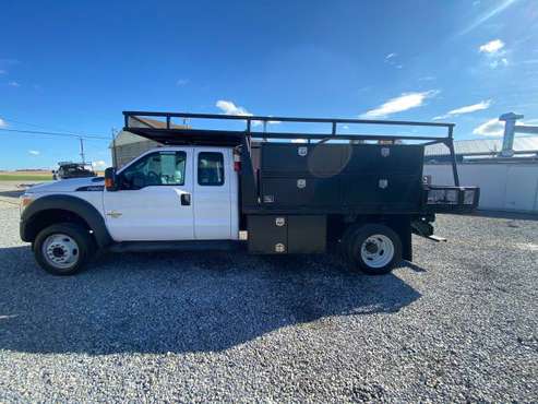 2013 Ford F-550 Ext Cab 2wd Diesel Flatbed Truck - cars & trucks -... for sale in East Berlin, PA