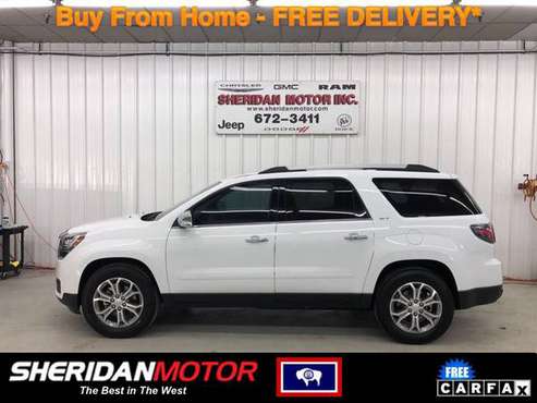 2016 GMC Acadia SLT White - SM78200C WE DELIVER TO MT & NO SALES for sale in Sheridan, MT