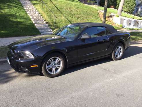 2014 Mustang Convertible 15, 000 Miles - Black on Black - cars & for sale in Minneapolis, MN