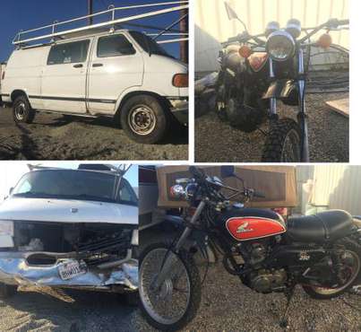 2000 Dodge van & Honda XL250 motorcycle - cars & trucks - by owner -... for sale in Carpinteria, CA