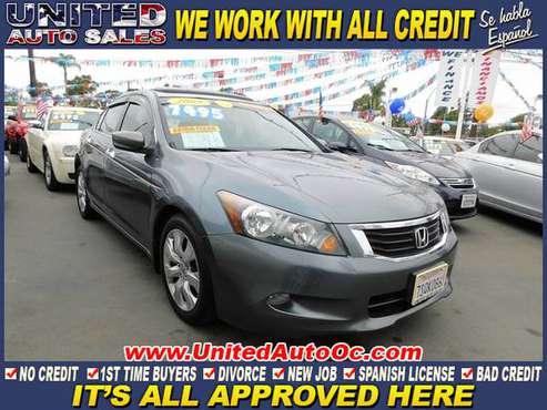 2008 Honda Accord EX-L V-6 Sedan AT with Navigation for sale in midway city, CA