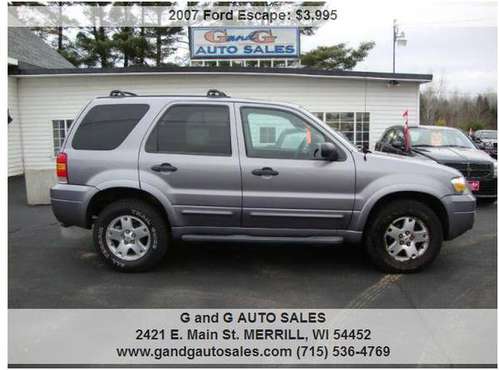 2007 Ford Escape XLT 4dr SUV V6 124832 Miles - cars & trucks - by... for sale in Merrill, WI