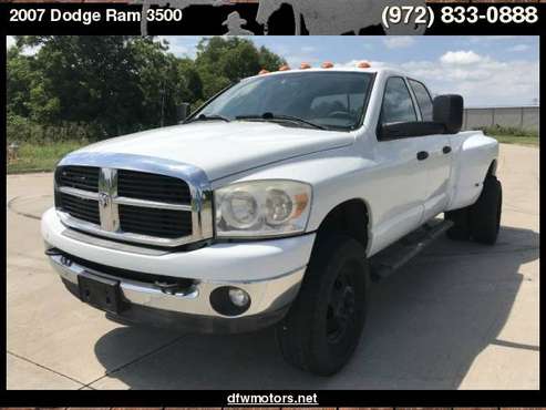 2007 Dodge Ram 3500 SLT 4WD LIFTED Dually for sale in Lewisville, TX
