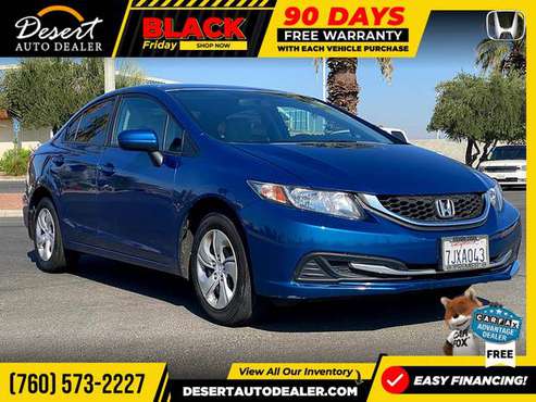 2014 Honda Civic LOW MILES LX Sedan without the headache - cars &... for sale in Palm Desert , CA