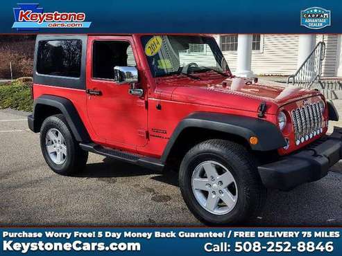 2014 Jeep Wrangler Sport 4WD - EASY FINANCING FOR ALL SITUATIONS! -... for sale in Holliston, MA