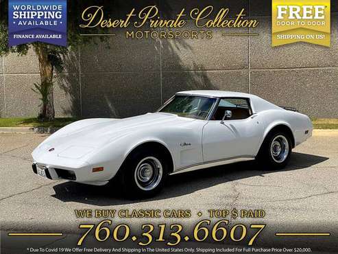 1976 Chevrolet Corvette Stingray Coupe Coupe with a GREAT COLOR for sale in Palm Desert , CA