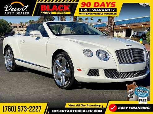 2014 Bentley Continental GT Convertible BEAUTIFUL inside and out! -... for sale in Palm Desert , CA