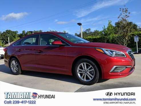 2016 Hyundai Sonata Venetian Red ON SPECIAL - Great deal! for sale in Naples, FL