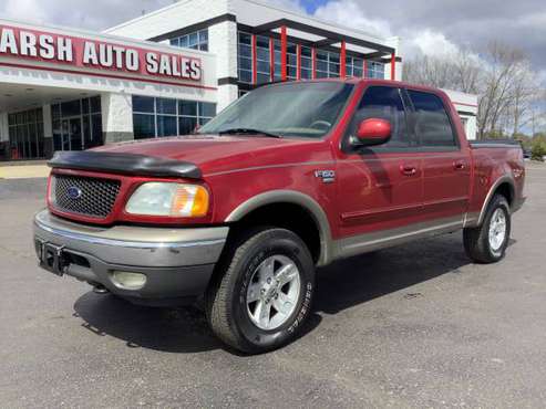 Reliable! 2002 Ford F-150! 4x4! Lariat! Crew Cab! Clean Carfax! for sale in Ortonville, MI