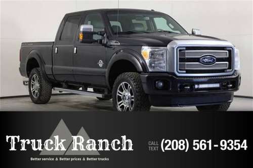 2015 Ford Super Duty F-350 SRW Platinum - - by dealer for sale in Twin Falls, ID