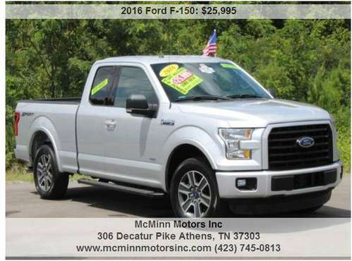 2016 Ford F150 XLT SuperCab 2.7L V6 Twin Turbo w/ Sport Appearance Pkg for sale in Athens, TN