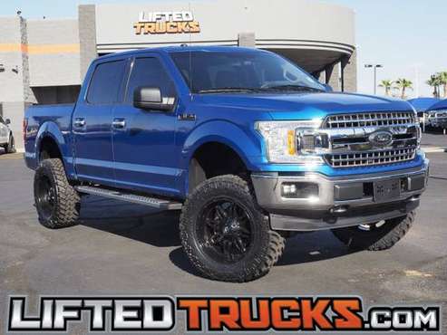2018 Ford f-150 f150 f 150 XLT 4WD SUPERCREW 5.5 BO 4x - Lifted... for sale in Glendale, AZ