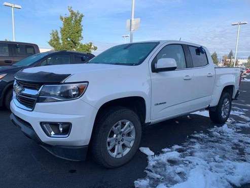 2018 Chevy Chevrolet Colorado LT pickup Summit White - cars & trucks... for sale in Post Falls, WA