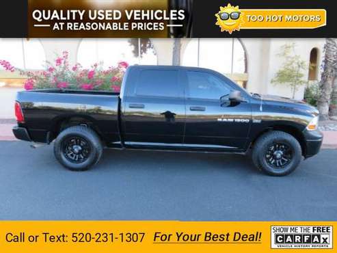 2012 Ram 1500 ST pickup Black - cars & trucks - by dealer - vehicle... for sale in Tucson, AZ