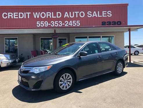 2013 Toyota Camry LE CREDIT WORLD AUTO SALES*EVERYONE'S APPROVED!!* for sale in Fresno, CA