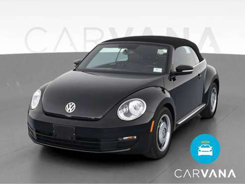 2014 VW Volkswagen Beetle 1.8T Convertible 2D Convertible Black - -... for sale in Providence, RI