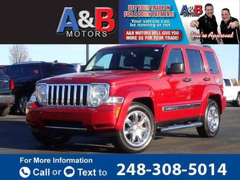 2010 Jeep Liberty Limited hatchback Red - cars & trucks - by dealer... for sale in Waterford Township, MI