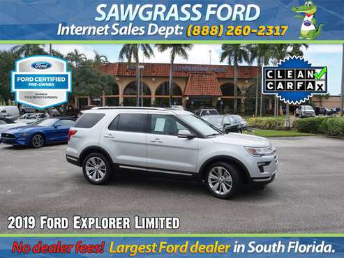 2019 Ford Explorer Limited - 18k mi. - Stock # 99471L for sale in Sunrise, FL
