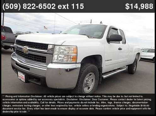 2007 Chevrolet Chevy Silverado 2500HD LT1 Buy Here Pay Here - cars & for sale in Yakima, WA
