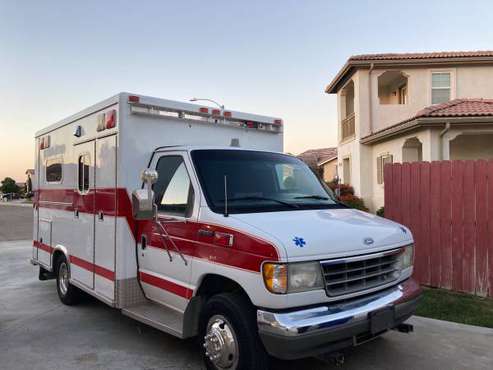 1994 Ford E350 Ambulance Van Vanlife 7 3 for sale in San Diego, CA
