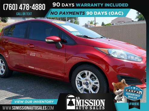 2015 Ford Fiesta SE FOR ONLY $125/mo! - cars & trucks - by dealer -... for sale in Vista, CA