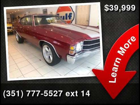 1971 Chevrolet Chevy Chevelle - cars & trucks - by dealer - vehicle... for sale in Auburn, MA
