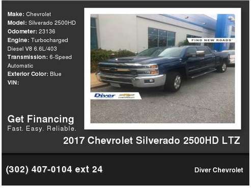 2017 Chevrolet Silverado 2500HD Ltz for sale in Wilmington, DE