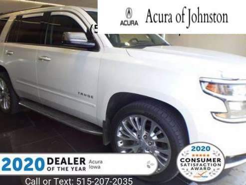 2016 Chevy Chevrolet Tahoe LTZ suv White - - by dealer for sale in Johnston, IA